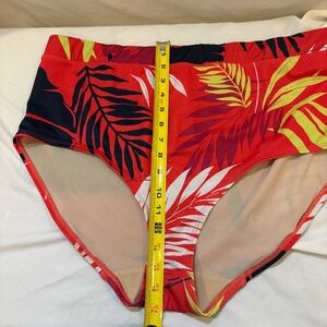 Swim By Cacique Bikini Bottom Womens 22  High Waisted Tropical/Beach/Vacation